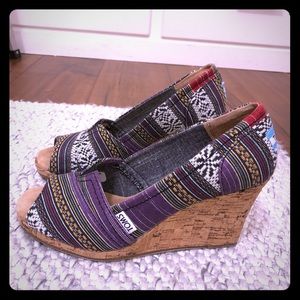 Toms Purple Lina Wedge